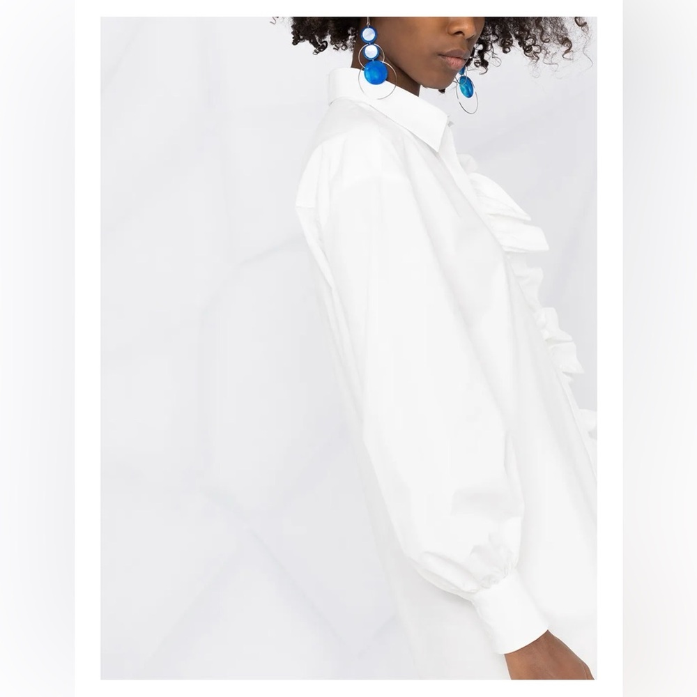 MSGM ruffle detail shirt dress IT 40 - Picture 4 of 9